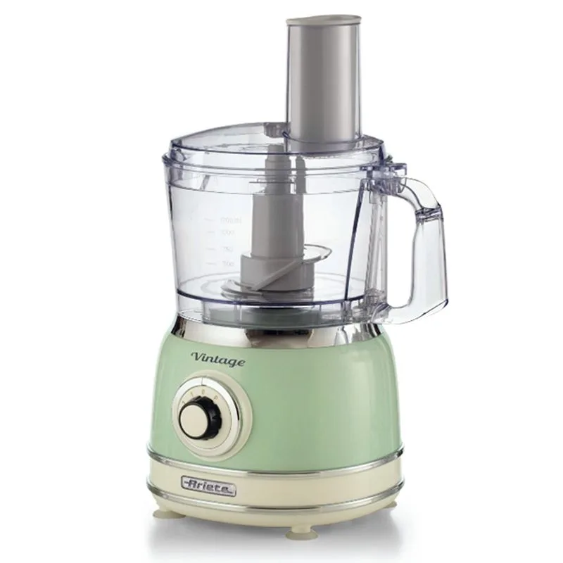 ARIETE 1781/04 - ROBOT DA CUCINA MULTIFUNZIONE VINTAGE (VERDE) - 1.2 L - 2 VELOC.+PULSE